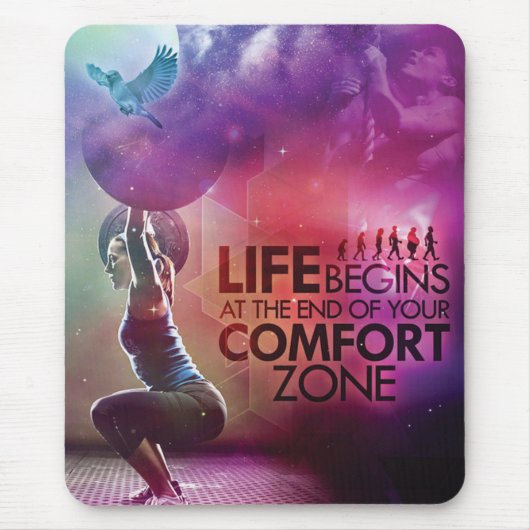 Motivierend Bodybuilding Mousepad (Vorne)