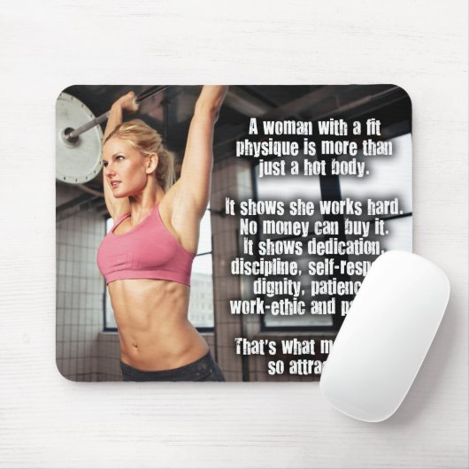 Motivierend Bodybuilding Mousepad (Mit Mouse)