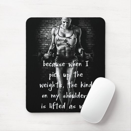 Motivierend Bodybuilding Mousepad (Mit Mouse)