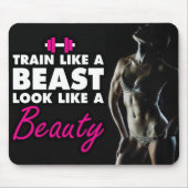 Motivierend Bodybuilding Mousepad (Vorne)