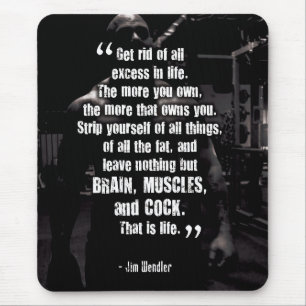 Motivierend Bodybuilding Mousepad