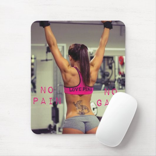 Motivierend Bodybuilding Mousepad (Mit Mouse)
