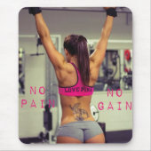 Motivierend Bodybuilding Mousepad (Vorne)