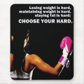 Motivierend Bodybuilding Mousepad (Vorne)