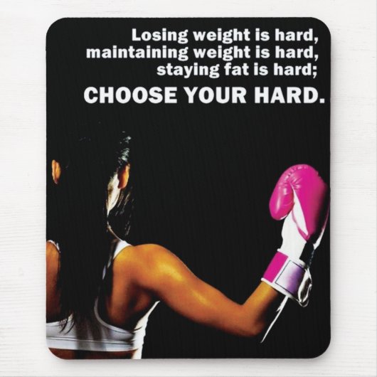 Motivierend Bodybuilding Mousepad (Vorne)