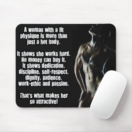 Motivierend Bodybuilding Mousepad (Mit Mouse)