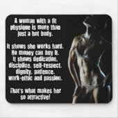 Motivierend Bodybuilding Mousepad (Vorne)