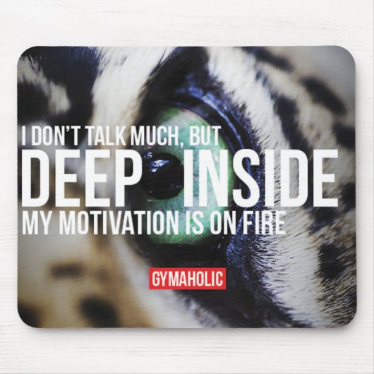 Motivierend Bodybuilding Mousepad (Vorne)