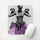 Motivierend Bodybuilding Mousepad (Mit Mouse)