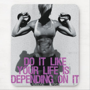 Motivierend Bodybuilding Mousepad