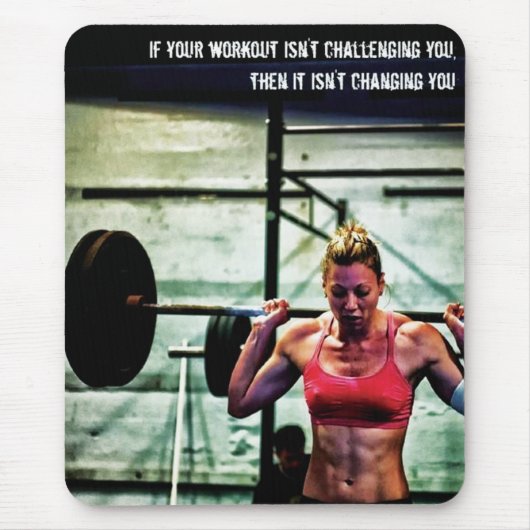 Motivierend Bodybuilding Mousepad (Vorne)