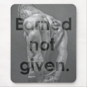 Motivierend Bodybuilding Mousepad (Vorne)