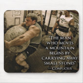 Motivierend Bodybuilding Mousepad (Vorne)