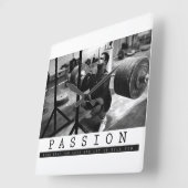 Motivierend Bodybuilding Quadratische Wanduhr (Winkel)