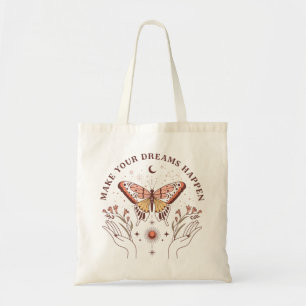 Motivierend Boho Butterfly Tragetasche