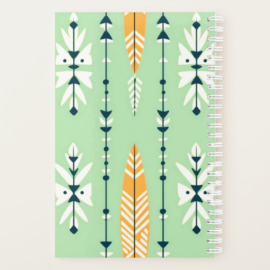 MOTIVIEREND BOHO-PATTERN-DESIGN PLANER (Rückseite)
