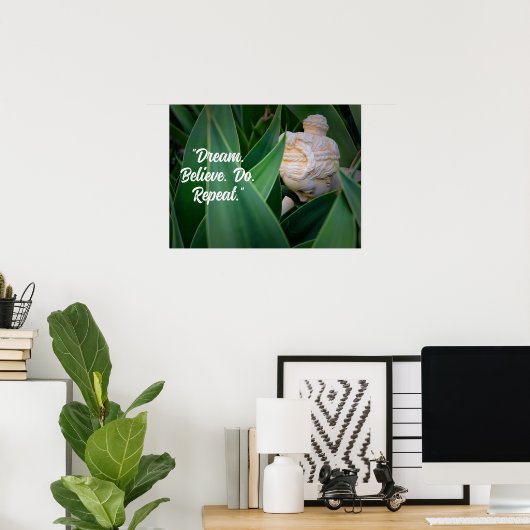 Motivierend Buddha Poster (Heimbüro)