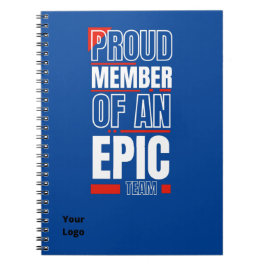 Motivierend Büro für kundenspezifische Logokombina Notizblock