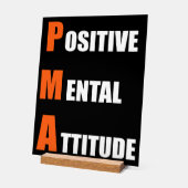 Motivierend Bürodekoration Positive Geisteshaltung Acrylschild (Winkel)