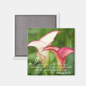 Motivierend Calla Lily Magnet (Vorderseite/Rückseite)