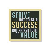 Motivierend Canvas-Printwerbung für Erfolg und Wer