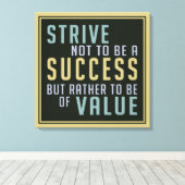 Motivierend Canvas-Printwerbung für Erfolg und Wer Leinwanddruck (Insitu (Holzboden))