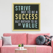 Motivierend Canvas-Printwerbung für Erfolg und Wer Leinwanddruck (Insitu (Wohnzimmer))