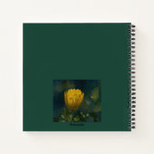 Motivierend Carl Jung Quote Yellow Blume Journal Notizblock (Rückseite)
