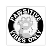 Motivierend Cat Pawsitive Vibes only Fun Paw Permastempel (Design)