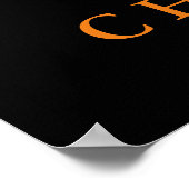 Motivierend Challenge Qoute Schwarz-weiß King Lion Poster (Ecke)