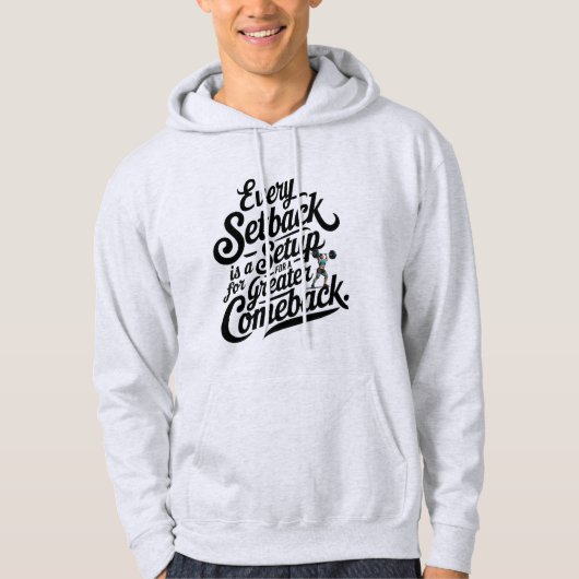 Motivierend Comeback Hoodie (Vorderseite)