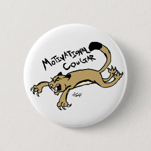 Motivierend Cougar-Knopf Button