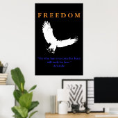 Motivierend Courage American Eagle Poster Print (Heimbüro)
