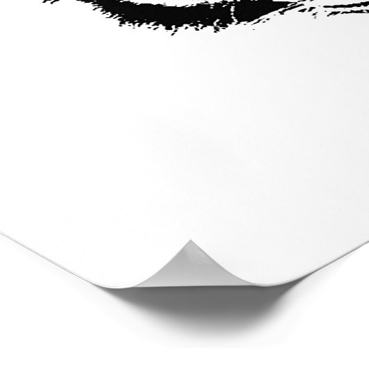 Motivierend Courage Tiger Inspiration Poster (Ecke)