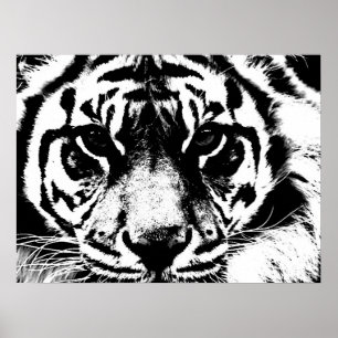 Motivierend Courage Tiger Poster Print