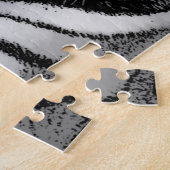 Motivierend Courage Tiger Schwarz-weiß Puzzle (Seite)