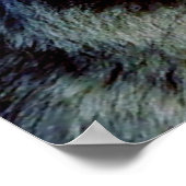 Motivierend Courage Wolf Eyes Poster (Ecke)