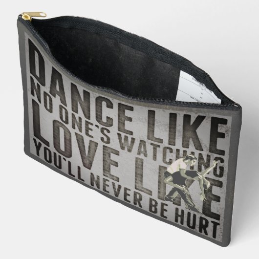 Motivierend Dancing Couple Slogan Zubehörtasche (Offen)