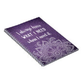 Motivierend Dankesblatt für Inspiration Notizblock (Rechte Seite)