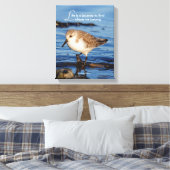 Motivierend "Das Leben ist eine Reise" Sanderling Leinwanddruck (Insitu (Schlafzimmer))