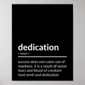 Motivierend Dedication-Angebot Poster (Vorne)