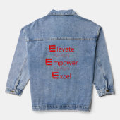 Motivierend Denim Jacket Jeansjacke (Rückseite)