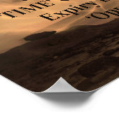 Motivierend denken Sie nicht, dass sich die "Zeit" Poster (Ecke)