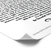 Motivierend Desiderata Gedicht von Max Ehrmann Poster (Ecke)