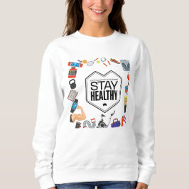 motivierend Design bleibe Sweatshirt