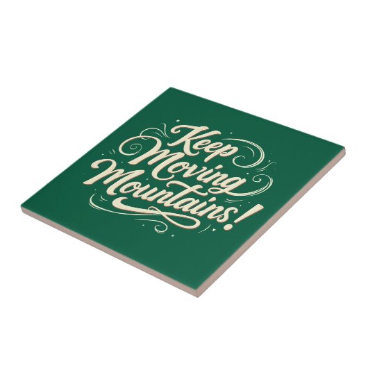 Motivierend Design für behaltend bewegende Berge Fliese (Seite)