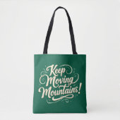 Motivierend Design für behaltend bewegende Berge Tasche (Vorderseite)