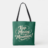 Motivierend Design für behaltend bewegende Berge Tasche (Rückseite)