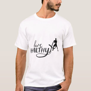 motivierend Design für ein gesundes Gym T-Shirt
