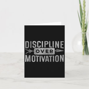 Motivierend Disziplin über Motivation Inspiration Karte